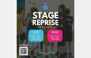 STAGE DE REPRISE AOUT 2024 U11-U13 MIXTE