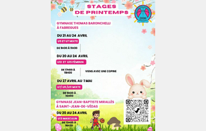 STAGE PRINTEMPS 2025/2026 U13 et U15 Filles (2014-2013-2012-2011)