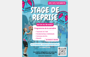 STAGE DE REPRISE AOUT 2026 U9-U11-U13 MIXTE